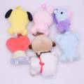 【Yurui】KPOP BTS BT21 Cute Cartoons Plush key ring Animal Doll Keychain Plush Standing Children Christmas Gift CHIMMY KOYA MANG RJ SHOOKY TATA. 