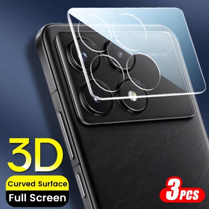 3PCS 3D Tempered Glass Camera Protect For Xiaomi Pocof6pro Pocorelaxx6pro Poco F6 Pro Lens Case Cover Poko Little X6 Pro F6Pro X6Pro