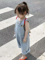 Children's Jumpsuit Summer2023New Boys and Girls Light Color Denim Suspender Pants Baby Retro Korean Children's Clothing Fashion. 