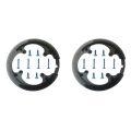 TWEXQNY 2X 8Holes 42T BIke Crank DIY Cover Bicycle Crankset Chain Wheel Cover Guard Mountain Bike Chain Protector-Gray.