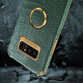 Case for Samsung Galaxy Note8 Crocodile Pattern 360 Degree Rotating Ring Protective Cover Compatible with Magnetic Car.