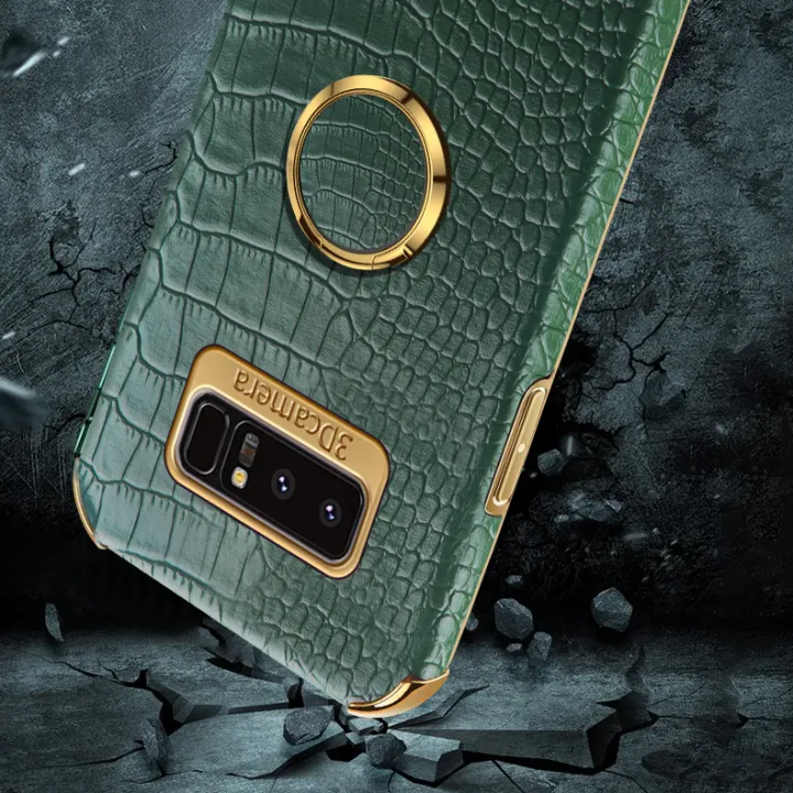 Case%20for%20Samsung%20Galaxy%20Note8%20Crocodile%20Pattern%20360%20Degree%20Rotating%20Ring%20Protective%20Cover%20Compatible%20with%20Magnetic%20Car%20-%20Image%204