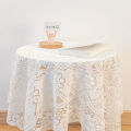 Lace tablecloth ins wind white bedside rib frame coffee table with cover cloth small fresh square manufacturers wholesale.