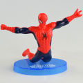 One Set 7Pcs Super Heroes Spiderman Dolls Action Figure Statue Table Cake Decor.