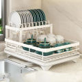 New Dish Drying Rack Kitchen Utensils Drainer Rack With Drain basket Countertop Dinnerware Organizer Kitchen Storage Rack Tools. 