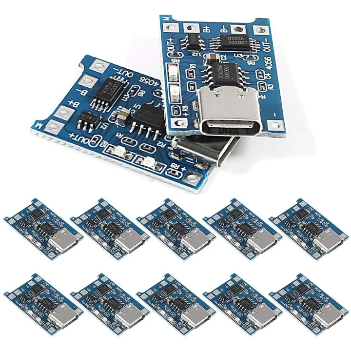 TP4056 Type-c USB 5V 1A 18650 Lithium Battery Charger Module Charging ...
