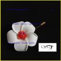 Artificial Flower Kathgolap Hijab Pin ( White ) -2 pc.