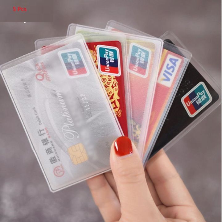 Pcs%20Transparent%20PVC%20Card%20Holder,%20Safe%20Your%20bank%20card%20from%20Damage/Scratch%20-%20Image%203