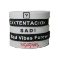 xxxtentacion american rapper triple x rap rap silicone bracelet wristband. 