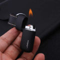 Key Ring Gas Lighter - Black. 
