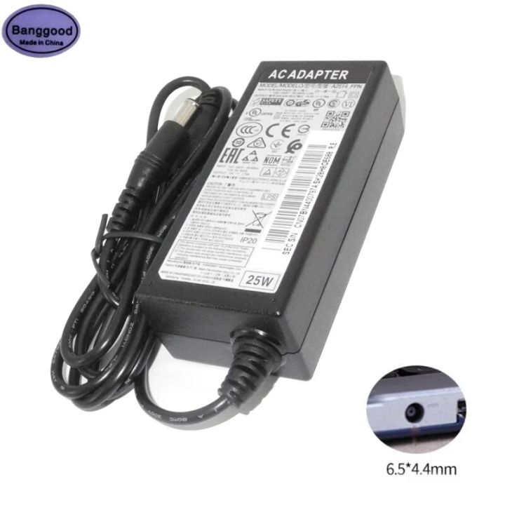 14V 1.79A 6.5x4.4mm 25W Laptop AC Power Adapter Charger 14V1.786A for Samsung Monitor A2514_DPN A2514 DSM S22A330BW Power Supply