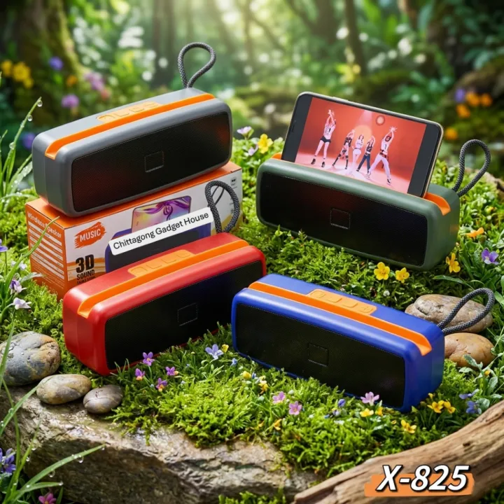 X-825%20Bluetooth,%20USB,%20TF%20Card%20&%20FM%20Radio%20Supported%203D%20Sound%20Loud%20&%20Clear%20HiFi%20Audio%2010W%20Wireless%20Speaker%20-%20Image%208