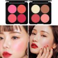 Makeup Bonna Small Bulb Four Colors Blush Contouring All-in-One Plate Natural 4 Color Setting Powder Rouge Tanning Plate Wholesale. 