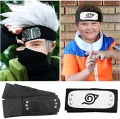 Naruto Head Band Metal Logo Leaf Village Konoha Kakashi Akatsuki Headband Cosplay Accessory for Naruto Fans. 
