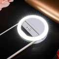 Rechargeable Portable Clip-on Selfie Ring Light With 36 LED for iPhone/Android Phone Photography Camera Video | 3 Adjustable Light Modes.