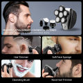 5In1 6D Electric Shaver for Men Rechargeable Bald Head Electric Shavers 6 Floating Heads Beard Nose Razor Clipper Hair Trimmer. 