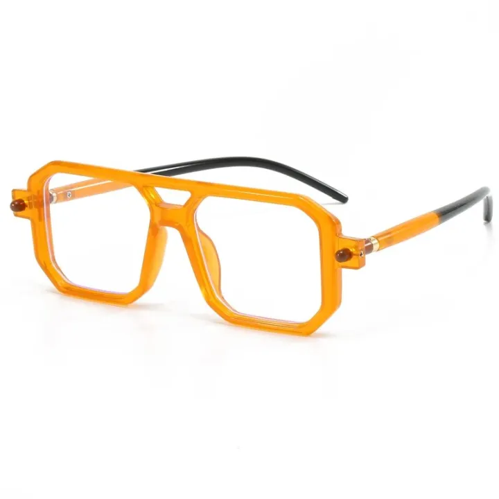 2024%20New%20Vintage%20Square%20Double%20Beam%20Fashion%20Sunglasses%20tofu%20pudding%20Mirror%20Leg%20Design%20Street%20Shoot%20INS%20Flat%20Mirror%20Female%20-%20Image%206