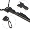 Free Sports Collapsible Aluminum Alloy Fishing Net Folding Fish Landing Net with Carabiner Clip for Fish Catching Releasing. 