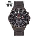 MIKE(MKS8878) stainless steel belt men watch waterproof MK quartz watch. 
