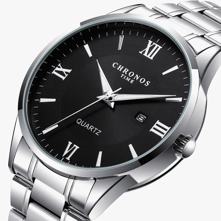 CHRONOS%20Men's%20Business%20Leisure%20Quartz%20Watch%20Minimalist%20Fashion%20Calendar%20Analog%20Stainless%20Steel%20Wrist%20Watch%20-%20Image%202