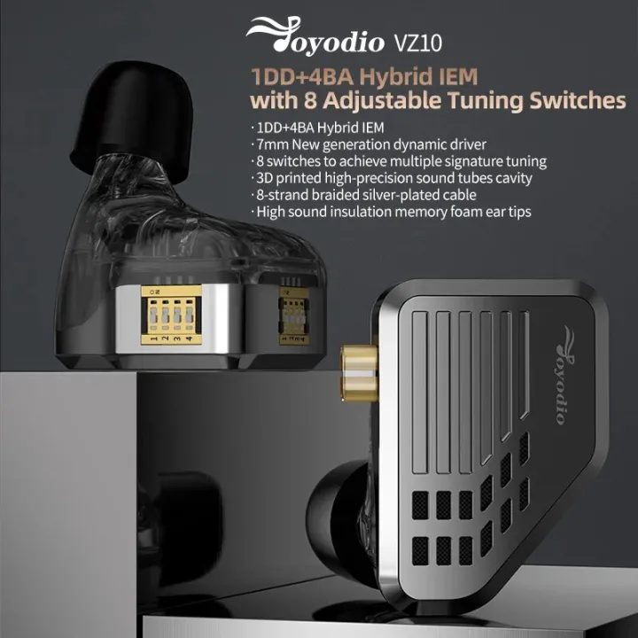 Joyodio%20VZ10%20In%20Ear%20Wired%20Earphones%208%20Adjustable%20Tuning%20Switch%20Hybrid%20technology%20Headphones%20Monitor%20Earbuds%20Bass%20Metal%20Headset%20-%20Image%206