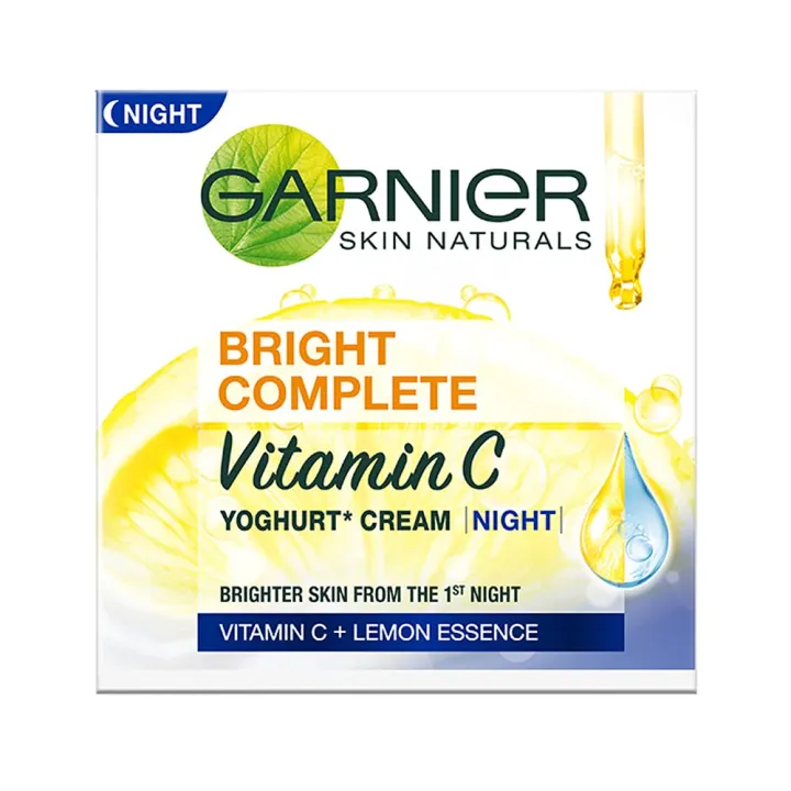 Garnier%20Bright%20Complete%20Vitamin%20C%20Yoghurt%20Night%20Cream,%2040g%20-%20Image%202