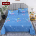 INC0 Thickened Brushed Bed Sheet Single Piece Spring and Autumn Bedding Three-Piece Set Student Single Double Bed King Size Sheet. 