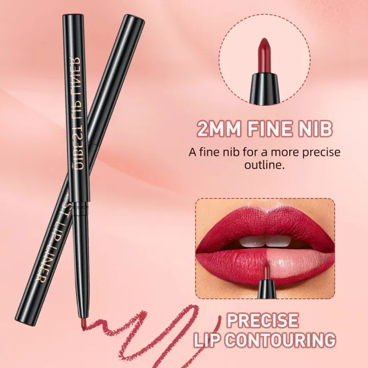 3pcs%20Lip%20Makeup%20Sets%20Lip%20Gloss%20Glaze%20Tint%20Long-lasting%20Matte%20Liquid%20Lipstick%20Waterproof%20Sweatproof%20Lip%20Liner%20Pencil%20Contour%20Kits%20-%20Image%203