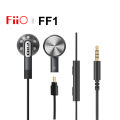 FiiO FF1 14.2mm Dynamic Driver Open Earbuds HIFI Music Wired Earphone Bass 0.78mm Detachable Cable with Mic In-Line-Controls. 