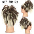 Fake female chicken tail loop hair bud wig natural fluffy synthetic fiber multi-color fake ponytail braid. 