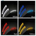 OM 2Pcs Car Safety Warning Sticker Mark Car Reflective Stickers Tape Reflective Strips Exterior Accessories. 