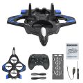 FLH DO1 EPP Foam RC Fighter Jet 2.4G 4 Channels Drone Intelligent Altitude Hold Helicopter Toy, with 2 Batteries. 