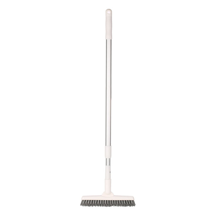 KOGEEK Extension-type Nonslip Long Handled Scrub Brush Corner Brush Scrubber Floor Scrubber Brush Utility Cleaning Brush Extension Pole Stretchable Length Detachable Brush Head 180-degree Adjustment Removable Long Handle