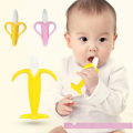 Children's Banana Teether Molar Sticks Bites Food Grade Silicone Fruit Teether Baby Training Toothbrush Dropshipping.
