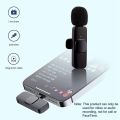 K9 Wireless Clip-on Auto-Sync Noise Cancelling Live Mini Microphone with 8-Pin Receiver. 