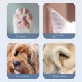 【In-Stock】 Grooming Tool Kit Rechargeable Electric Dog Clippers Low Noise with LED Light Cat Paws Trimmer Pink White Electric Pet Trimmer Paws. 