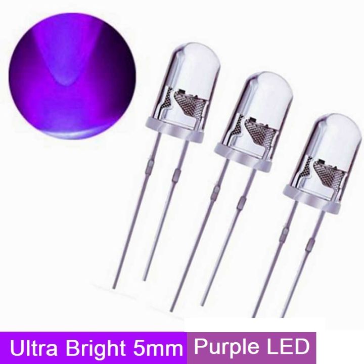 10Pcs%20Ultra%20Bright%20Clear%20Transparent%20DC%203V%2020mA%205mm%20Purple%20LED%20Diode%20Lights%20Emitting%20Diodes%20LEDs%20Bulb%20For%20Electronics%20Science%20Project%20Light%20-%20Image%207