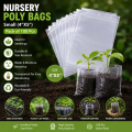 Nursery Poly Bags/Grow Bags Small (4"X5" 100 Pcs). 