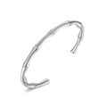 Stainless Steel Gold Color Bamboo Joint Bracelet for Women Men Romantic Party Gift Fashion Jewelry.