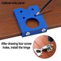 35mm DIY Door Locator Accurate Woodworking Mounting Hinge Drilling Jig Guide Bit Nicle. 