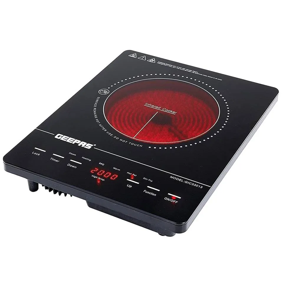 Geepas GIC33013 Digital Infrared Cooker 2000 Watt