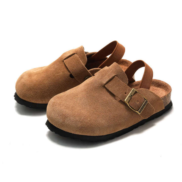 RUIZUSTOCK%20Ruizu%20Autumn/Winter%20Children's%20Cork%20Sandals,%20Genuine%20Leather,%20Boys'%20Beach%20Slippers,%20Headband,%20Girls'%20Matte%20Leather%20-%20Image%202