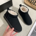 Thick-soled snow boots women's 2023 new autumn and winter fur integrated short tube thick-soled warm fashion cotton shoes wholesale. 