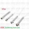 45W Soldering Iron Coil AC 220v 45 Watt Soldering Iron Core Heating Element Replacement Spare Parts Welding Tool Electric Iron Core For 45W Soldering Iron Inner.