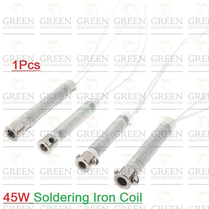 45W Soldering Iron Coil AC 220v 45 Watt Soldering Iron Core Heating Element Replacement Spare Parts Welding Tool Electric Iron Core For 45W Soldering Iron Inner