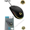 Logitech G102 Light Sync Gaming Mouse with Customizable RGB Lighting, 6 Programmable Buttons, Gaming Grade Sensor, 8 k dpi Tracking,16.8mn Color, Light Weight - Black. 