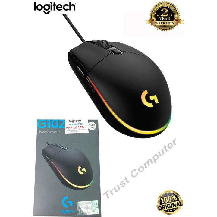 Logitech%20G102%20Light%20Sync%20Gaming%20Mouse%20with%20Customizable%20RGB%20Lighting,%206%20Programmable%20Buttons,%20Gaming%20Grade%20Sensor,%208%20k%20dpi%20Tracking,16.8mn%20Color,%20Light%20Weight%20-%20Black%20-%20Image%202