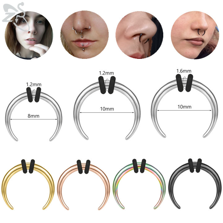 14g Septum Piercing 10mm 14g Horseshoe Septum 6mm 8mm 10mm 12mm