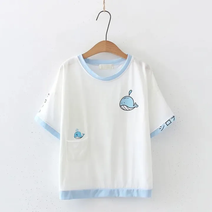 New%20Fashion%20Cute%20Little%20Shark%20Print%20Ladies%20Short%20Sleeve%20T-Shirt%20High%20Quality-%20Drop%20Shoulder%20-%20Image%204