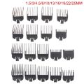 8/10Pcs 1.5-25mm Universal Hair Clipper Limit Comb Guide Limit Comb Trimmer Guards Attachment Professional Hairdressing Tools.